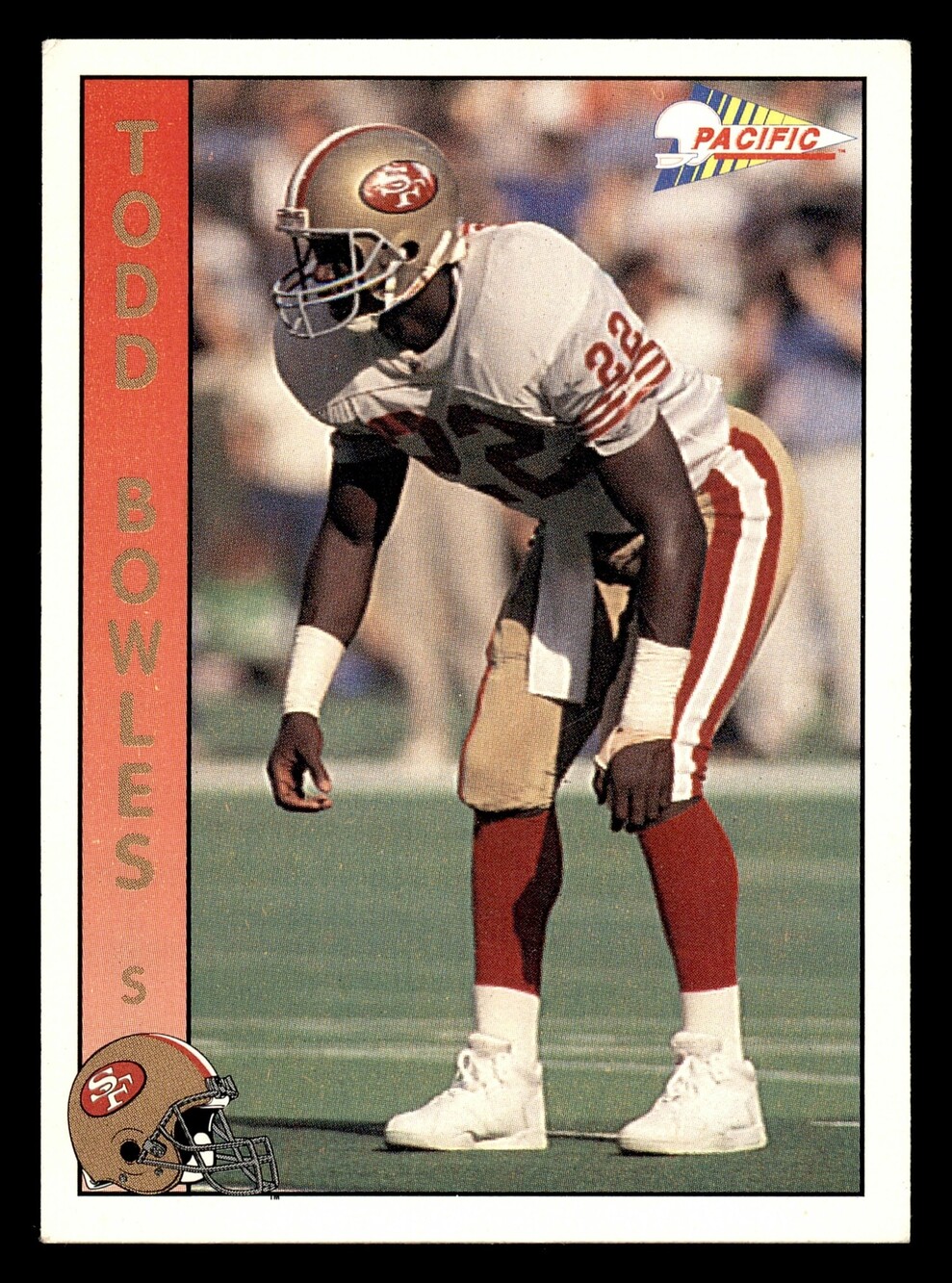 1992 Pacific 611 Todd Bowles Vintage Football Card San Francisco 49ers